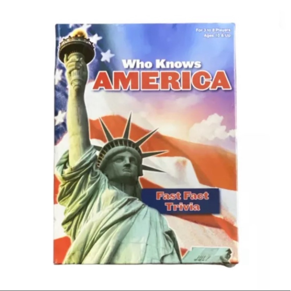New Sealed Who Knows America Fast Fact Trivia Quiz Game by PlayMonster